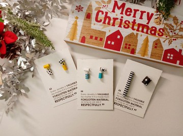 耳環 繽紛色_ PENDERE紙珠 M尺寸及S尺寸