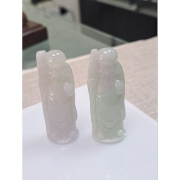 逸品軒～天然玉A貨-O0394-壽翁墜子長47.1mm寬27mm厚21.7mm💰售價800元(個)▪️壽星為白須老翁