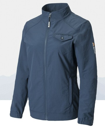 ├登山樂┤ 台灣EasyMain衣力美 女輕巧耐磨快乾夾克風衣 # CE20088-7600 黑藍