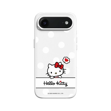 iPhone Air SolidX 白 - 三麗鷗-Hello Kitty - 普普風圓點