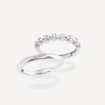 AMARA濃情信念-莫桑鑽對戒  925銀 莫桑鑽戒指 情人節禮物