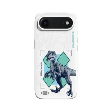 iPhone Air SolidX 白 - Jurassic Park/ Jurassic World - 伶盜龍- 小藍