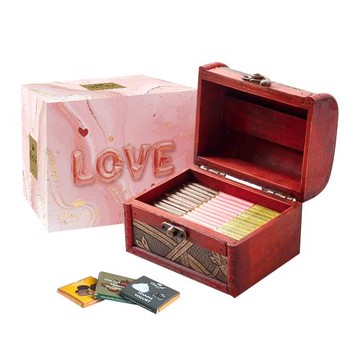 Diva Life 熊熊愛你 比利時巧克力片27入經典珠寶盒