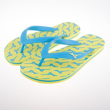 Mizuno  美津濃 FLIP FLOP 夾腳拖鞋 運動拖鞋 -綠/藍 K1GS168145