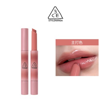 3CE光澤蜜漾唇膏 3 沁心白桃 SOFTEST