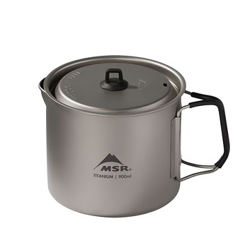 MSR 鈦金鍋 900ml 鈦合金  銀色  1個