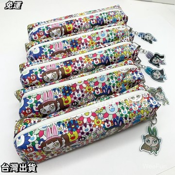 newjeans 村上隆聯名形象自製ins學生筆袋集體款金玟池範玉欣貓 桃園出貨