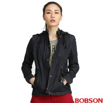 【BOBSON】女款【熱感IN】牛仔外套