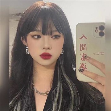 【巴黎精品】長假髮整頂假髮-空氣瀏海掛耳染長直髮女假髮3色a1bw19