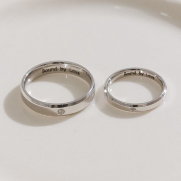 【客製化刻字】永恆微光 情侶對戒 鋼 戒指 禮物 情人節禮物