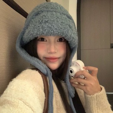「小確幸 新品首賣」韓版秋冬雷鋒帽 飛行帽 秋冬護耳帽 加絨保暖包頭帽 顯臉小飛行員帽子 保暖防寒雷鋒帽子女秋冬季加