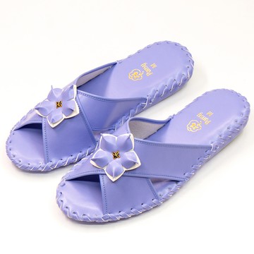 【日本室內鞋熱銷NO.1】現貨 日本 PANSY 花朵款 女士手工皮革室內拖鞋 9500 紫色 輕量室內鞋 靜音 防滑拖鞋 舒適柔軟 合成皮革 日本原裝進口 熱賣中!