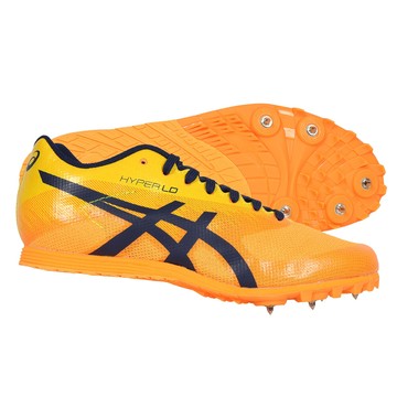 asics hyper ld 6 男女田徑釘鞋-中長距離-訓練 橘黃深藍