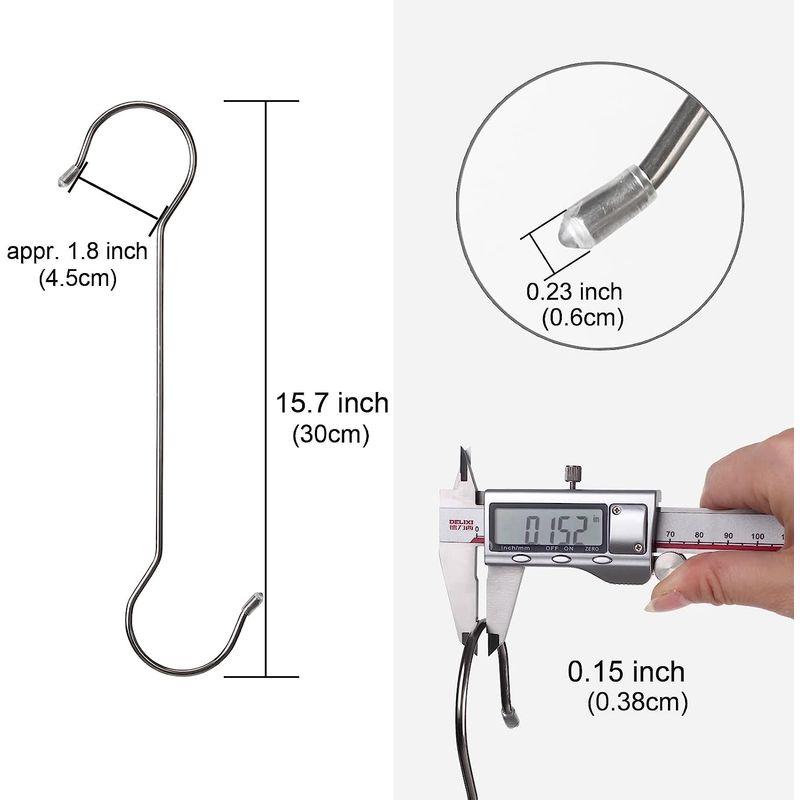 s字フック ステンレス鋼 ロング 特大 物干し竿