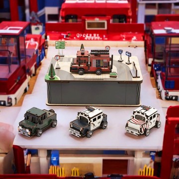 【DIY 手作】 迷你拼拼車遊玩組-公務車系列 DIY木質車 教具 模型