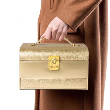 首飾盒歐式木質公主帶鎖韓復古手飾品收納盒珠寶化妝盒婚慶禮物女