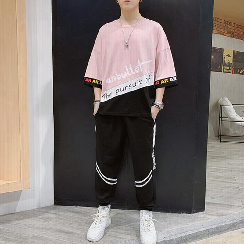 ジャージ 上下 メンズ セットアップ スウェット 配色 半袖 上下セット スポーツ カジュアル 部屋着 夏 夏物 通販 Lineポイント最大0 5 Get Lineショッピング