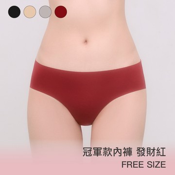 【冠軍款】24HRS無感深V內褲【發財紅】內褲 無痕內褲 女裝 三角褲