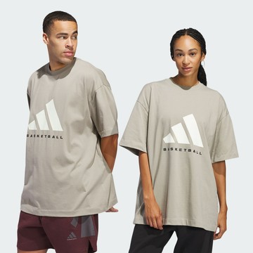 【ADIDAS】ADI BB TEE 短袖上衣 男女 灰色-JD6127