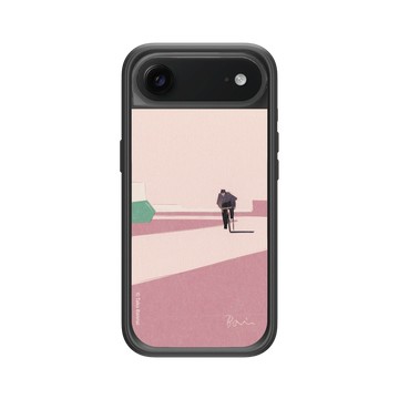 iPhone Air Mod NX -邊框背蓋組合 (相機按鈕) 黑 - Taku Bannai 坂内拓 - Kiro｜粉色騎行