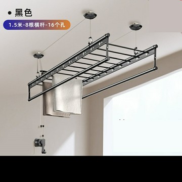 手動升降晾衣架  家用晾衣桿 陽台晾衣桿 升降晾衣架陽台家用涼衣架手搖器晾衣桿手動頂裝曬衣架子衣服雙桿