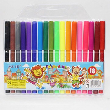 XUE BEI 18色水彩筆 彩色筆 細字/一個入(促35) XB-1868-18 筆型繪畫彩色筆 明套-萬【APP滿額下單10%點數(單一帳號最高5000點)】1/31止
