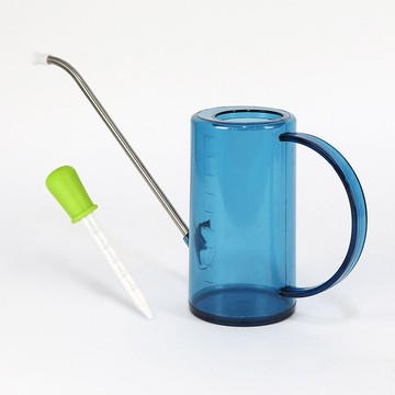 Hwabunworld 經典透明澆水壺 + 滴管組  1個  深藍色