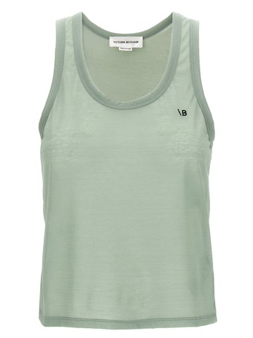Victoria Beckham Logo Embroidery Tank Top