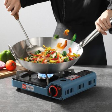 食品級無磁不銹鋼鍋不生銹無涂層炒菜鍋家用飯店商用餐廳加厚鐵鍋