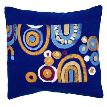 Le Botteghe su Gologone Acrylic Hand Painted Outdoor Cushion 60x60 cm
