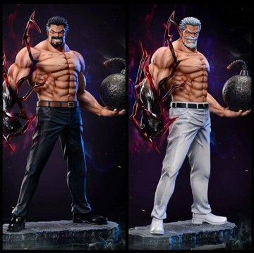 海賊王gk 英雄落幕 霸纏 天繪 鐵拳卡普站姿場景動漫模型擺件