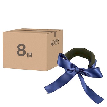 緞帶蝴蝶結丸子頭盤髮器 小號 16.5 x 4.5cm  深藍  8個