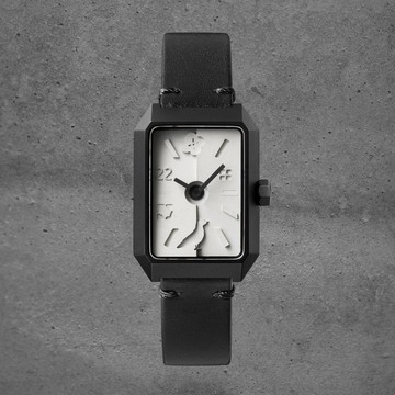 印花樂 X 22STUDIO聯名/上下坡方型清水模錶/琴鍵款/I系列