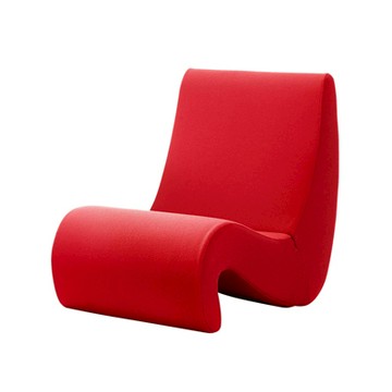 Amoebe 阿米巴 休閒椅（低背、紅）