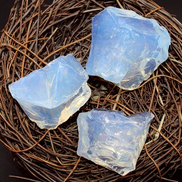 如鴻合成蛋白石原石礦物石頭擺件彩色漂亮魚缸裝飾兒童水晶寶石子