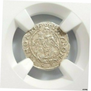 アンティークコイン NGC PCGS ハンガリー シルバー マドンナ デナー AU 中世 ルネサンス 時代-