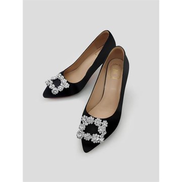 真皮大碼腳肥腳寬女鞋春秋款胖腳高跟鞋女腳背高單鞋胖妹妹鞋子mm