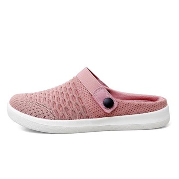 老媽拖鞋外穿女拖媽媽包頭平底半拖防滑老人涼拖室外旅游沙灘鞋女