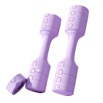 啞鈴/壺玲 啞鈴 女士健身 家用器材組合 可調節重量 練手臂大粗胳膊 可調負重啞鈴 5kg對 可調節重量1~5kg