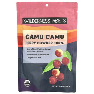 Wilderness Poets, 有機卡姆漿果粉，3.5 盎司（99 克）