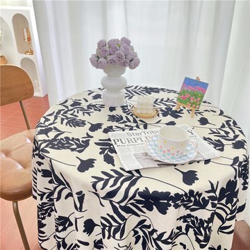 韓國ins風復古小清新碎花茶幾臺布餐桌布蓋布拍攝背景布野餐布