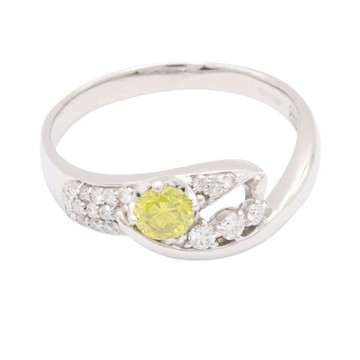 JEWELRY 無品牌珠寶 鑽石 18K白金戒指 【二手名牌BRAND OFF】