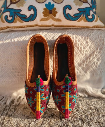 印度手工-工匠繡花(星芒)