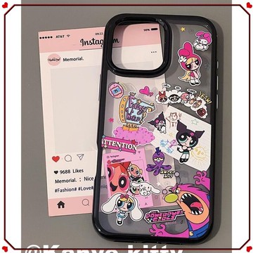 🎀手機保護殼🎀飛天小女警適用蘋果16promax手機殼iPhone15亞克力14/13/12卡通11
