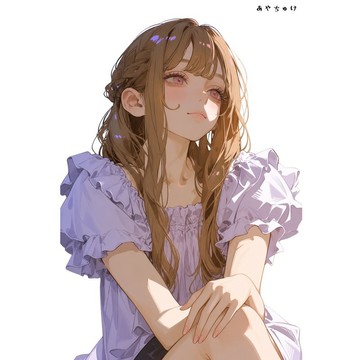 【8 月新款】07-139-0022 人物貼紙 簡約夏日女孩