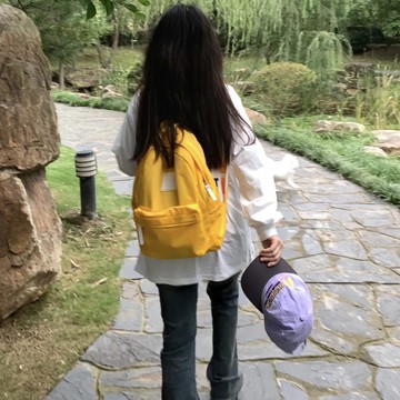 熱賣💡書包女大學生日系極簡風純色簡約百搭ins高中學生雙肩包小衆配色单肩包 背包  雙肩包 斜挎包 書包包 通勤