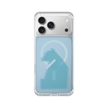 iPhone 17 Pro Max ClearX (MagSafe 兼容) 晶透白 - The Wildlife Collection 動物野境系列 - 台灣黑熊 - 線條版