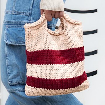 手提包手工編織麥穗包包diy材料包棒針粗毛線團自制送女友禮物