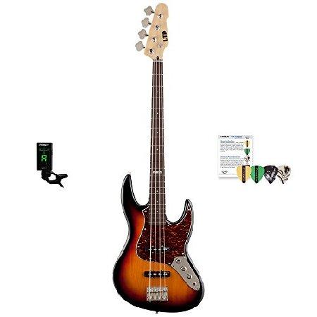 ESP JB-J204-3TB-KIT-1 Black Satin Electric Bass Guitar Pack