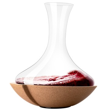 VACU VIN 荷蘭 旋轉底座+平口醒酒瓶(1L) / 醒酒壺 分酒器